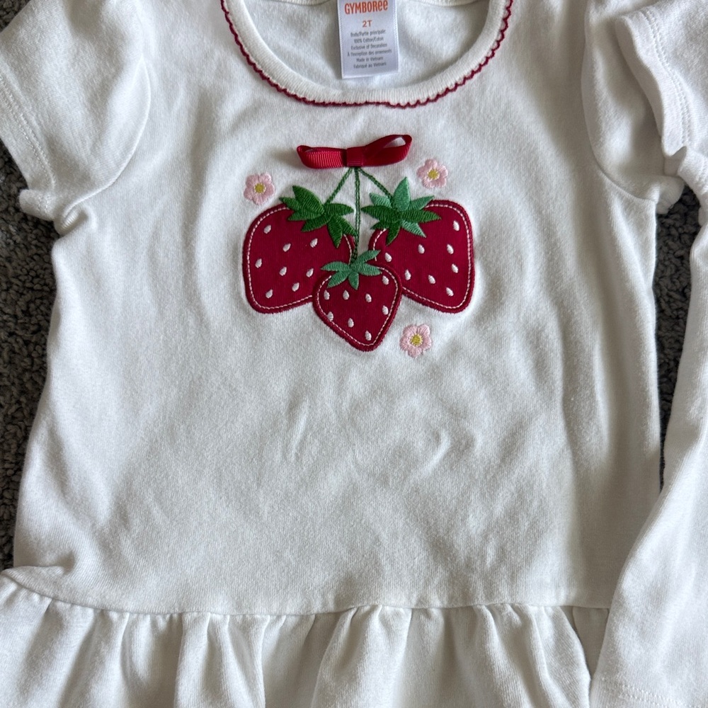 Gymboree White Short-Sleeve Tops - Picture 2 of 3